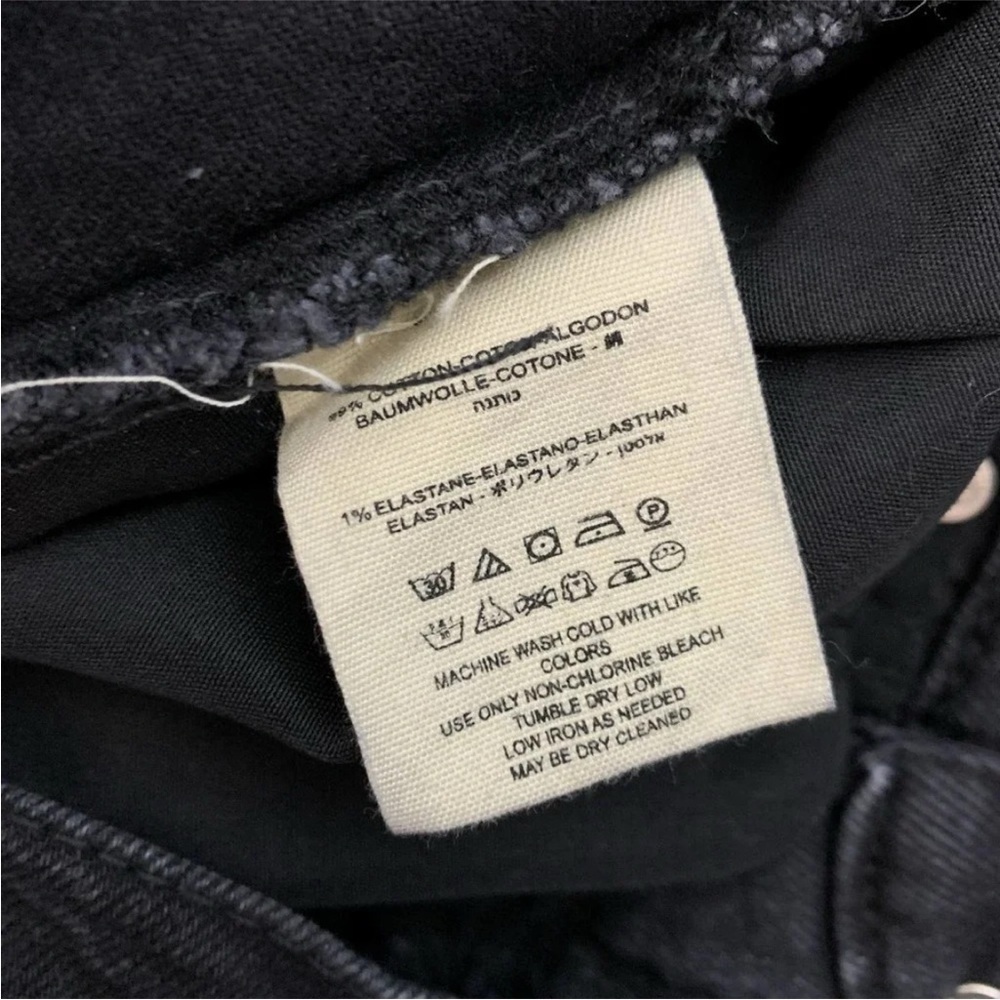 Free People Black About a Girl Ripped‎ HighRise Crop Jean size 30 - Picture 12 of 16